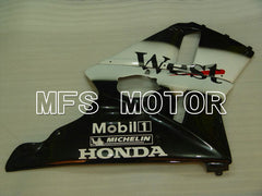 HONDA CBR 250RR MC22 1990-1998 Injection ABS Fairing - West - Black White - MFS4569 - Fairings Kit