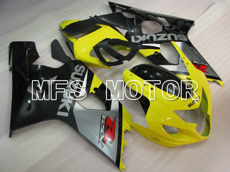 Suzuki GSXR600 GSXR750 2004-2005 Injection ABS Fairing - Factory - Black Yellow Silver - MFS4824 - Fairings Kit