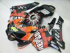 Honda CBR600RR 2003-2004 Injection ABS Fairing - PEPSL - Black Orange Matte - MFS2067 - Fairings Kit