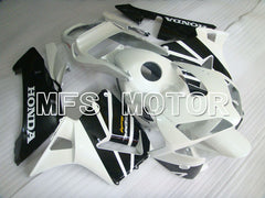 Honda CBR600RR 2003-2004 ABS Injection Fairing - Factory Style - Black White - MFS2089 - Fairings Kit