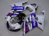 Suzuki GSXR750 2000-2003 Injection ABS Fairing - Factory Style - White Blue - MFS7003 - Fairings Kit