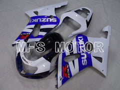 Suzuki GSXR600 2001-2003 Injection ABS Fairing - Factory Style - White Blue - MFS2207 - Fairings Kit