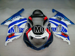 Suzuki GSXR750 2000-2003 Injection ABS Fairing - Factory Style - White Blue - MFS7004 - Fairings Kit