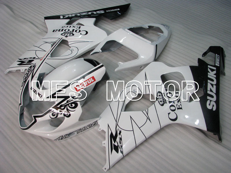 Suzuki GSXR600 GSXR750 2004-2005 Injection ABS Fairing - Corona - Black White - MFS2229 - Fairings Kit