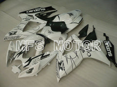 Suzuki GSXR600 GSXR750 2006-2007 Injection ABS Fairing - Corona - Black White - MFS2327 - Fairings Kit
