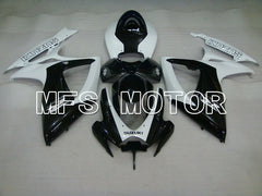 Suzuki GSXR600 GSXR750 2006-2007 Injection ABS Fairing - Factory Style - Black White - MFS2358 - Fairings Kit