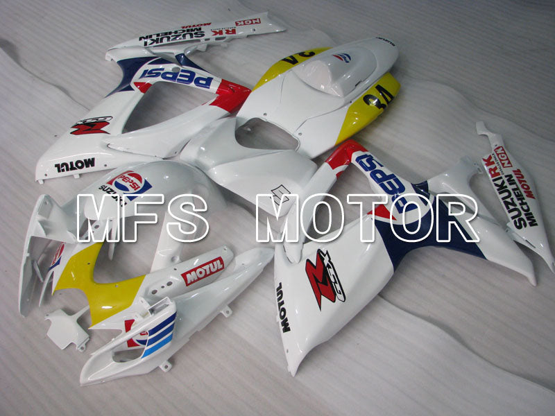 Suzuki GSXR600 GSXR750 2006-2007 Injection ABS Fairing - PEPSI - White - MFS2366 - Fairings Kit