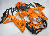 Suzuki GSXR600 GSXR750 2008-2010 Injection ABS Fairing - Corona - Black Orange - MFS2431 - Fairings Kit