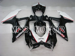 Suzuki GSXR600 GSXR750 2008-2010 Injection ABS Fairing - YOSHIMURA - Black White - MFS2452 - Fairings Kit