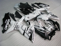 Suzuki GSXR600 GSXR750 2008-2010 Injection ABS Fairing - Corona - Black White - MFS2483 - Fairings Kit