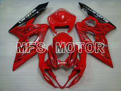 Suzuki GSXR1000 2005-2006 Injection ABS Fairing - Flame - Black Red - MFS2626 - Fairings Kit
