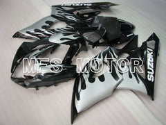 Suzuki GSXR1000 2005-2006 Injection ABS Fairing - Flame - Black Silver - MFS2627 - Fairings Kit
