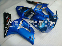 Kawasaki NINJA ZX6R 2003-2004 Injection ABS Fairing - Factory Style - Black Blue - MFS3695 - Fairings Kit