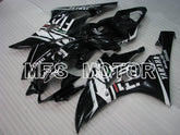 Yamaha YZF-R6 2006-2007 Injection ABS Fairing - FIAT - Black White - MFS3745 - Fairings Kit