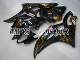 Yamaha YZF-R6 2006-2007 Injection ABS Fairing - Flame - Gold Black - MFS3752 - Fairings Kit