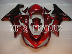 Kawasaki NINJA ZX6R 2005-2006 Injection ABS Fairing - Factory Style - Red wine color - MFS3769 - Fairings Kit