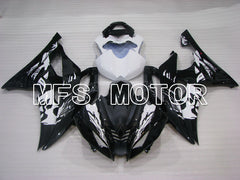 Yamaha YZF-R6 2008-2016 Injection ABS Fairing - Factory Style - Black White - MFS3938 - Fairings Kit