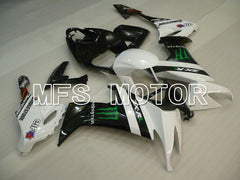 Kawasaki NINJA ZX10R 2008-2010 Injection ABS Fairing - Monster - Black White - MFS4048 - Fairings Kit