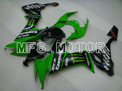 Kawasaki NINJA ZX10R 2008-2010 Injection ABS Fairing - Monster - Black Green - MFS4080 - Fairings Kit