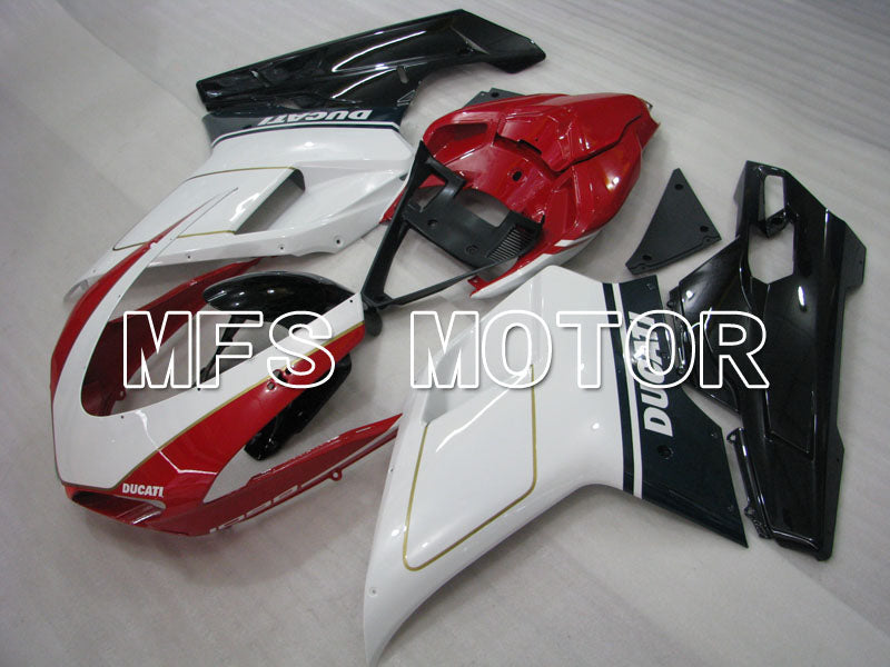 Ducati 848 / 1098 / 1198 2007-2011 Injection ABS Fairing - Factory Style - Red White - MFS4134 - Fairings Kit