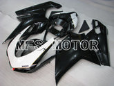 Ducati 848 / 1098 / 1198 2007-2011 Injection ABS Fairing - Factory Style - Black White - MFS4142 - Fairings Kit