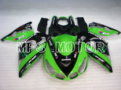 Kawasaki NINJA ZX14R 2006-2011 Injection ABS Fairing - Monster - Black Green - MFS4168 - Fairings Kit