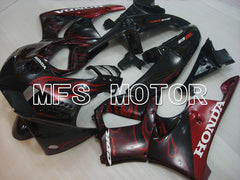 Honda CBR900RR 919 1998-1999 ABS Fairing - Flame - Red wine color Black - MFS4360 - Fairings Kit