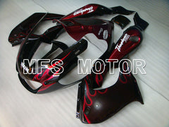 Yamaha YZF1000R 1997-2007 ABS Fairing - Flame- Black Red - MFS4381 - Fairings Kit