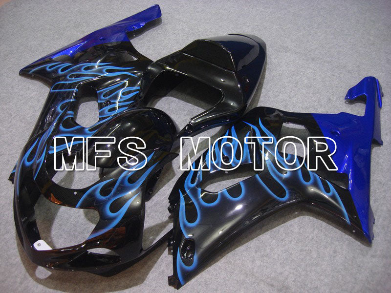 Suzuki GSXR600 2001-2003 Injection ABS Fairing - Flame - Black Blue - MFS4544 - Fairings Kit