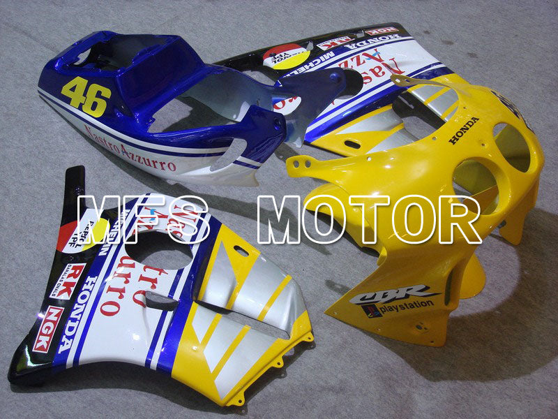 HONDA CBR 250RR MC22 1990-1998 Injection ABS Fairing - Nastro Azzurro - Yellow White Blue - MFS4555 - Fairings Kit