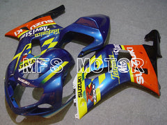 Suzuki GSXR600 2001-2003 Injection ABS Fairing - Movistar - Orange Blue Yellow - MFS4578 - Fairings Kit