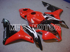 Honda CBR600RR 2007-2008 Injection ABS Fairing - Factory Style - Black Red - MFS5700 - Fairings Kit