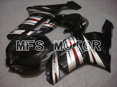 Kawasaki NINJA ZX6R 2007-2008 Injection ABS Fairing - Factory Style - Black Silver - MFS5794 - Fairings Kit