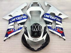 Suzuki GSXR750 2000-2003 Injection ABS Fairing - Factory Style - Black Wihte Blue - MFS7076 - Fairings Kit