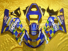 Suzuki GSXR600 2001-2003 Injection ABS Fairing - Movistar - Yellow Blue - MFS4570 - Fairings Kit