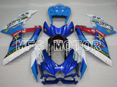 Suzuki GSXR600 GSXR750 2008-2010 Injection ABS Fairing - Rockstar - Blue White - MFS2476 - Fairings Kit