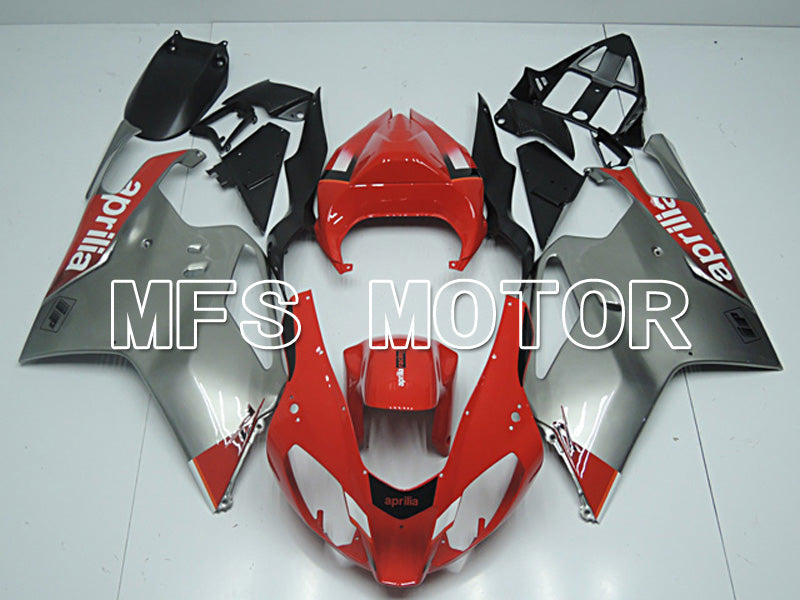 Aprilia RSV 1000 R 2004-2009 ABS Fairing - Factory Style - Red Silver - MFS4479 - Fairings Kit