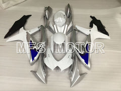Suzuki GSXR600 GSXR750 2008-2010 Injection ABS Fairing - Factory Style - White Silver - MFS5091 - Fairings Kit
