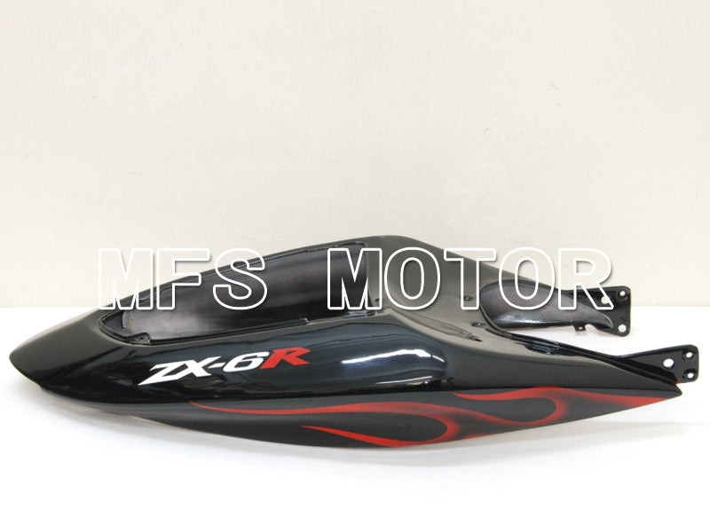 Kawasaki NINJA ZX6R 2005-2006 Injection ABS Fairing - Flame - Black Red - MFS6440 - Fairings Kit