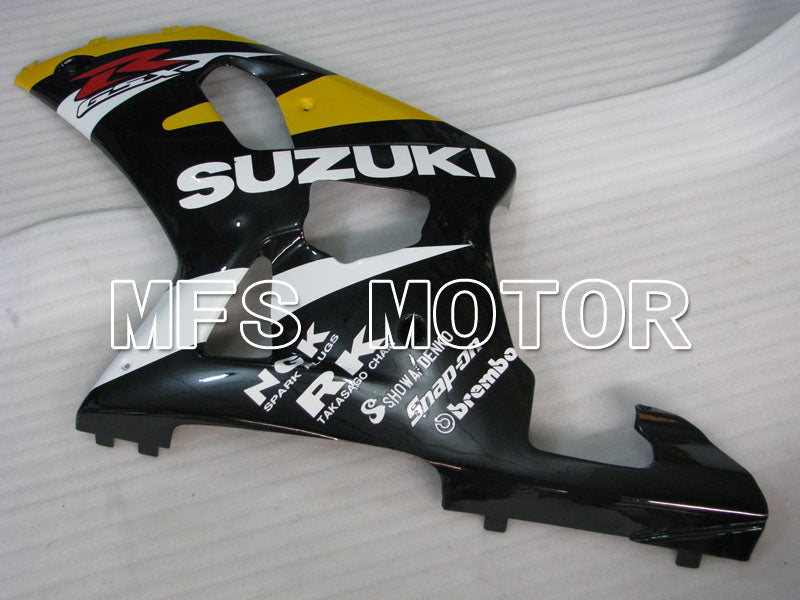Suzuki GSXR750 2000-2003 Injection ABS Fairing - Factory Style - Black Yellow - MFS6953 - Fairings Kit