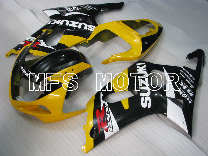 Suzuki GSXR600 2001-2003 Injection ABS Fairing - Factory Style - Black Yellow - MFS2125 - Fairings Kit
