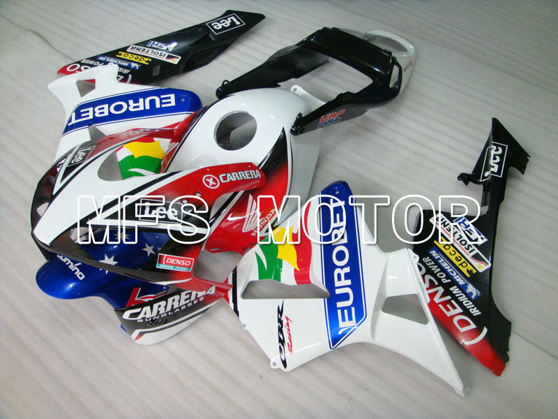 Honda CBR600RR 2003-2004 Injection ABS Fairing - Eurobet - White Black Blue - MFS2065 - Fairings Kit