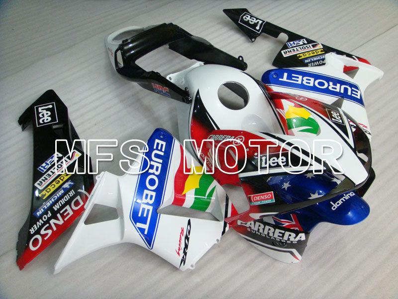 Honda CBR600RR 2003-2004 Injection ABS Fairing - Eurobet - White Black Blue - MFS2065 - Fairings Kit