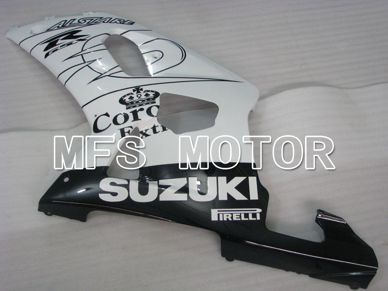 Suzuki GSXR600 2001-2003 Injection ABS Fairing - Conora - Black White - MFS2068 - Fairings Kit