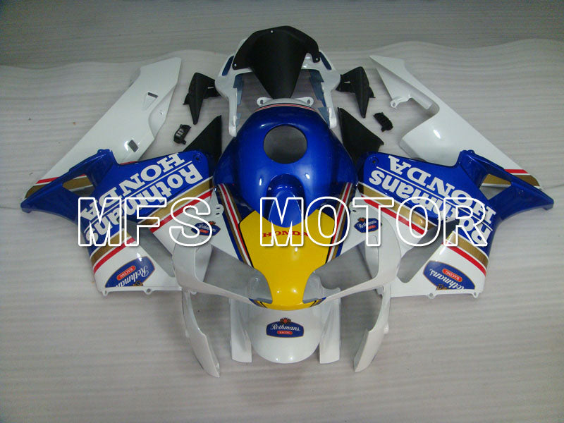 Honda CBR600RR 2003-2004 Injection ABS Fairing - Rothmans - White Blue Yellow - MFS2070 - Fairings Kit