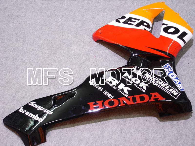 Honda CBR600RR 2003-2004 Injection ABS Fairing - Repsol - Orange Red Black - MFS2077 - Fairings Kit