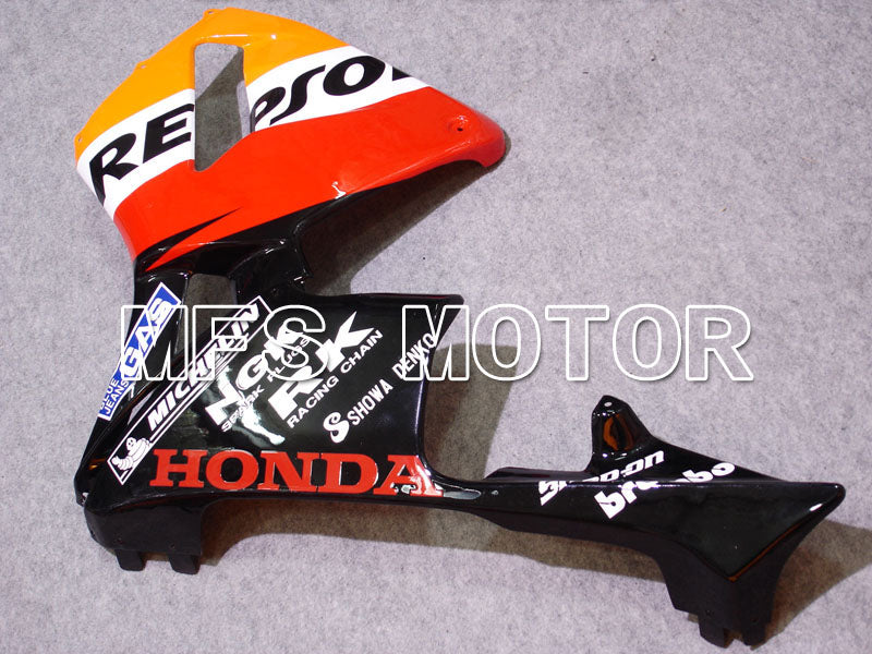 Honda CBR600RR 2003-2004 Injection ABS Fairing - Repsol - Orange Red Black - MFS2077 - Fairings Kit