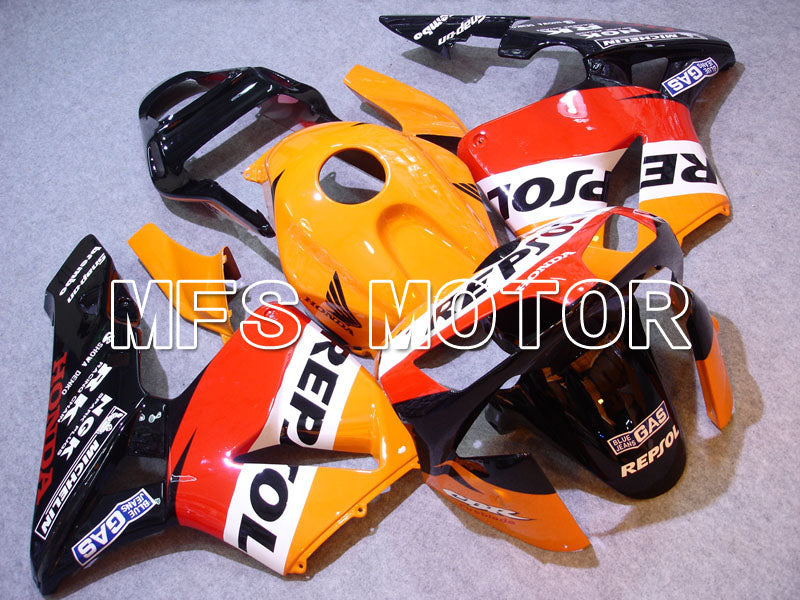 Honda CBR600RR 2003-2004 Injection ABS Fairing - Repsol - Orange Red Black - MFS2077 - Fairings Kit