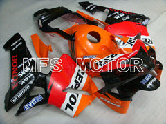Honda CBR600RR 2003-2004 Injection ABS Fairing - Repsol - Orange Red Black - MFS2078 - Fairings Kit