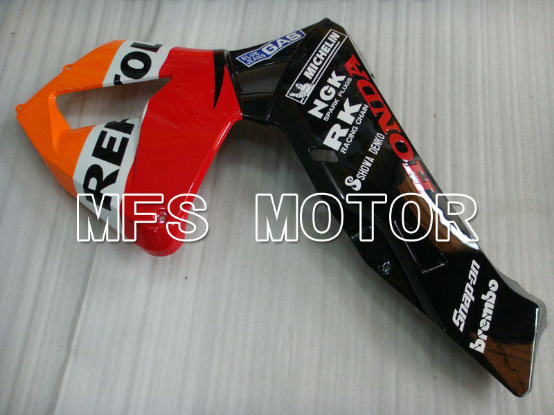 Honda CBR600RR 2003-2004 Injection ABS Fairing - Repsol - Orange Red Black - MFS2080 - Fairings Kit